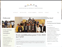 Tablet Screenshot of notariat-francophone.org